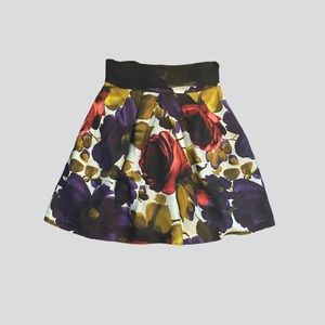 🆕 Vintage Le Chateau Floral Jewel Tone Tulle Skirt - Size 3/4